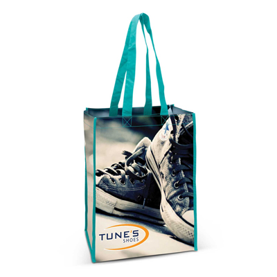 The TRENDS Anzio Cotton Tote Bag is a 140gsm cotton tote bag with large gusset.  Sublimation - full colour printing.  Great branded bags.