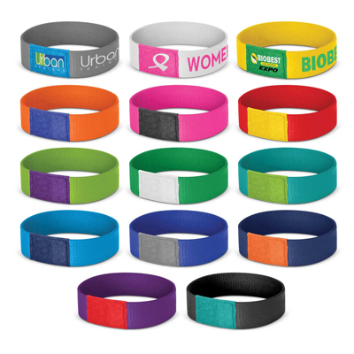 The Trends Dazzler Wrist Band is a bright, eye catching wrist band with full colour branding.  Great for fundraising and events.  Great promo products.