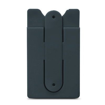 The Trends Collection Snap Phone Wallet is a soft touch silicone wallet with snap out phone stand.  13 colours.  Great branded phone wallets for your clients.