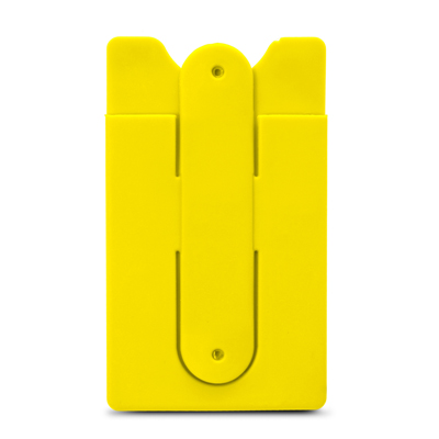 The Trends Collection Snap Phone Wallet is a soft touch silicone wallet with snap out phone stand.  13 colours.  Great branded phone wallets for your clients.