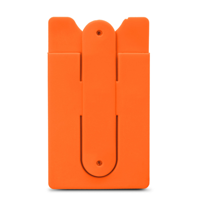 The Trends Collection Snap Phone Wallet is a soft touch silicone wallet with snap out phone stand.  13 colours.  Great branded phone wallets for your clients.