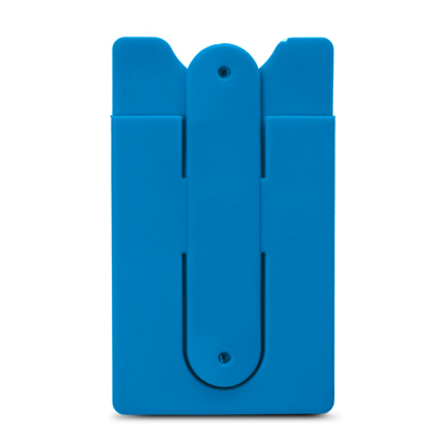 The Trends Collection Snap Phone Wallet is a soft touch silicone wallet with snap out phone stand.  13 colours.  Great branded phone wallets for your clients.