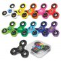 The Trends Collection Fidget Spinner with Case New is a fun therapeutic item anti stress item.  11 colours.  Full Colour branding.  Great branded fidget spinners.