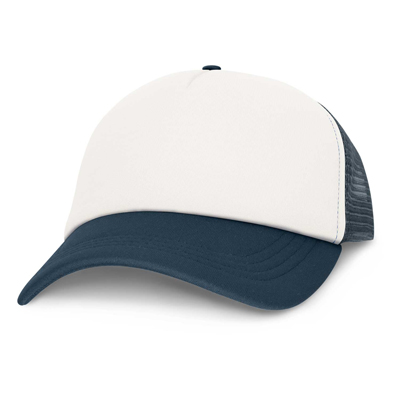The TRENDS Cruise Mesh Cap is a premium quality, structured 5 panel trucker cap. Padded polyester and breathable mesh. Print or transfer branding.