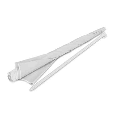 The Trends Collection Bahama Beach Umbrella is a large 113cm rib length, 8 panel beach umbrella. In White/Silver. Great branded beach umbrellas.