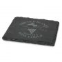 The Trends Collection Slate Coaster - Single is a deluxe natural slate coaster.  Non slip.  Non Marking.  Laser Engraved. Great slate coasters.