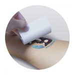 The TRENDS Temporary Tattoo Glitter is a stunning glitter temporary tattoo.  2 sizes available.  Great branded temporary tattoos.
