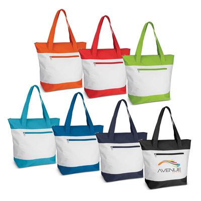 The Trends Collection Capella Tote Bag is a 2 tone tote bag with rounded gusset.  Polyester.  8 colours.  Great branded tote bags for your clients.