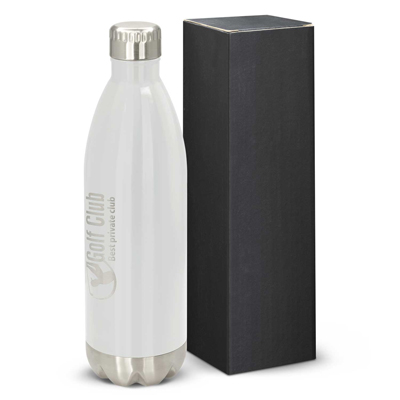 The Trends Collection Mirage Vacuum Bottle - 1 Litre is a premium quality 1 litre vacuum stainless steel bottle.  In White.  Great branded bottles