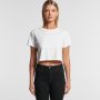 The AS Colour Womens Crop Tee is a relaxed fit. crew neck, mid weight tee.  4 colours.  XS - XL.  Great branded printed crop tees from AS Colour.