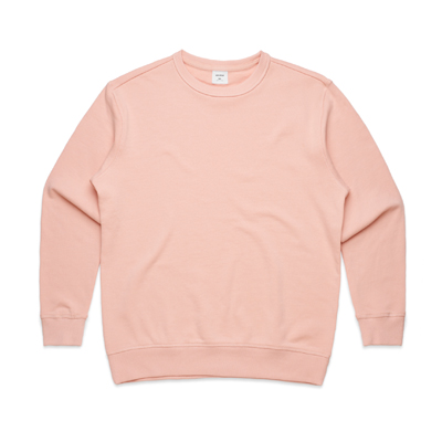 The AS Colour Womens Premium Crew is a relaxed fit, heavyweight, 350gsm Cotton French Terry hoodie. 5 colours. Great printed heavyweight AS Colour crew sweats.