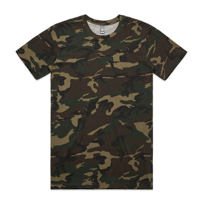 The AS Colour Staple Camo Tee is from our best selling Staple tee in camo colours!  Sizes S - 3XL.  100% Cotton. Great camouflage tees and great AS Colour apparel.