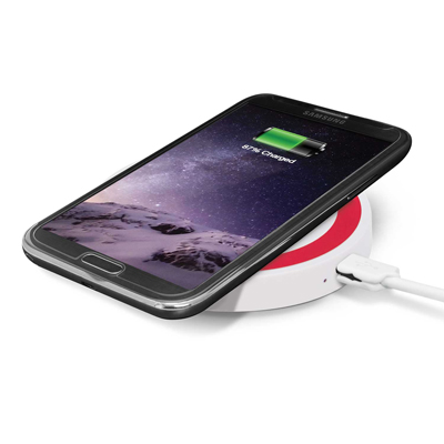 The Trends Collection Orbit Wireless Charger is a next generation 5 Watt wireless phone charger.  7 colours.  Great branded wireless chargers.