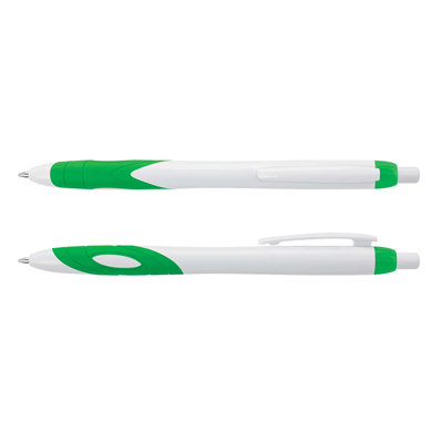 The Trends Collection Candy Pen is a new retractable plastic ball pen with soft grip. Blue ink. 5 colours. Great cost effective promotional pens.