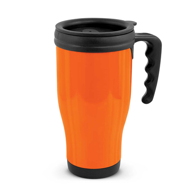 The Trends Collection Commuter Thermal Mug is a 500ml thermal mug.   Push on lid.  11 colours.  Great branded thermal reusable coffee mugs.