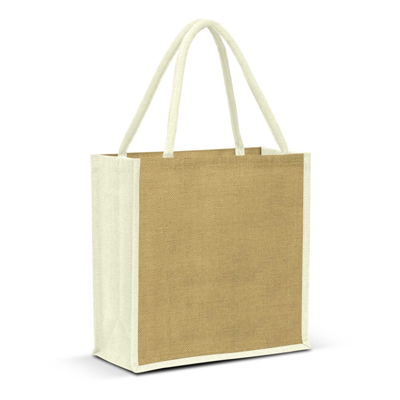 The Trends Collection Monza Jute Tote Bag is a smart laminated jute tote bag with padded cotton handles.  13 colours.  Great branded bags & promotional products