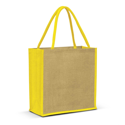 The Trends Collection Monza Jute Tote Bag is a smart laminated jute tote bag with padded cotton handles.  13 colours.  Great branded bags & promotional products