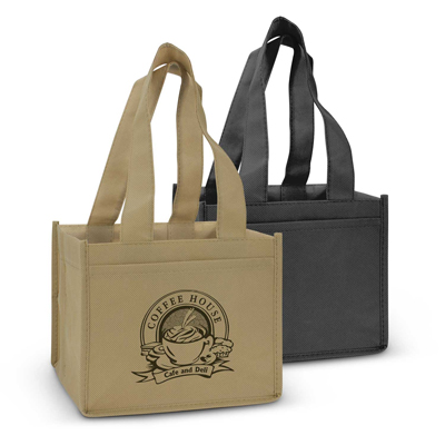 The Trends Collection Juno Coffee Carrier is a reusable carry bag that holds 4 cups in separated compartments.  2 colours.  Great coffee carrier bags. 
