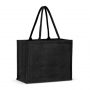 115325 Trends Collection Torino Jute Tote Bag – Black