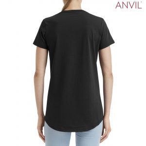 The Anvil Womens Black Tee is a 183gm unisex cotton tee.  Available in 10 colours and in sizes XS - 2XL.  Can be branded.  Great option for branded tees.