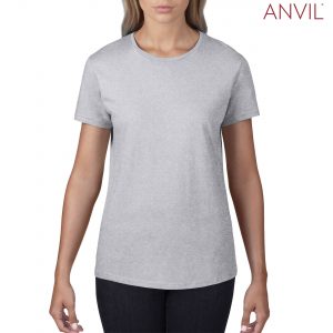 The Anvil Womens Black Tee is a 183gm unisex cotton tee.  Available in 10 colours and in sizes XS - 2XL.  Can be branded.  Great option for branded tees.
