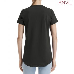 The Anvil Womens Black Tee is a 183gm unisex cotton tee.  Available in 10 colours and in sizes XS - 2XL.  Can be branded.  Great option for branded tees.