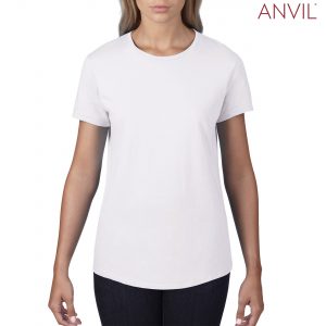 The Anvil Womens Black Tee is a 183gm unisex cotton tee.  Available in 10 colours and in sizes XS - 2XL.  Can be branded.  Great option for branded tees.