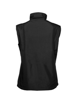 The Aurora Womens Club Vest has a bonded polyester outer.  Fashion fit.  Bonded outer with microfleece lining.  Available in Black. Sizes 8 -24