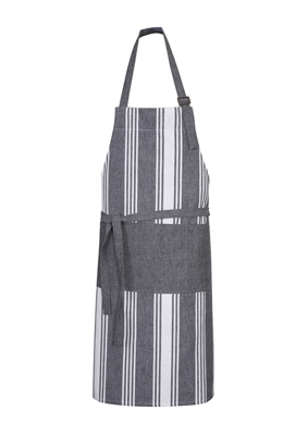 The Biz Collection Salt Bib Apron is a 100% Cotton, textured 240gsm Apron.  Charcoal/White.  Great branded aprons for hospitality businesses.