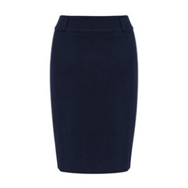 The Biz Collection Ladies Loren Skirt is a fully lined, stretchy, knee length skirt. Available in Black and Navy. Sizes 4 - 26.