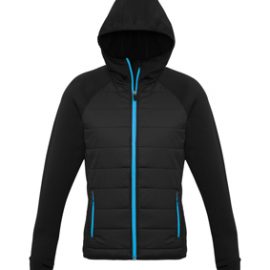 The Biz Collection Stealth Womens Hoodie Jacket is a warm hoodie jacket.  Available in 5 colour options.  XS - 2XL.  Great branded insulated hoodie jackets.