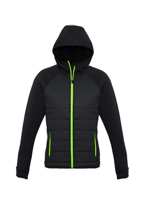The Biz Collection Stealth Womens Hoodie Jacket is a warm hoodie jacket. Available in 5 colour options. XS - 2XL. Great branded insulated hoodie jackets.