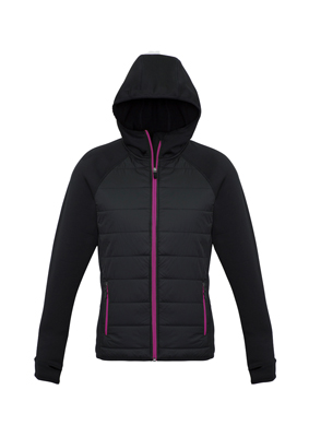 The Biz Collection Stealth Womens Hoodie Jacket is a warm hoodie jacket. Available in 5 colour options. XS - 2XL. Great branded insulated hoodie jackets.
