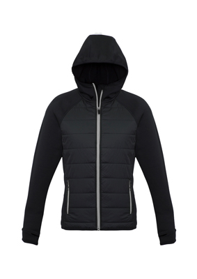 The Biz Collection Stealth Womens Hoodie Jacket is a warm hoodie jacket. Available in 5 colour options. XS - 2XL. Great branded insulated hoodie jackets.