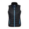 J616L Biz Collection Stealth Womens Vest – Black/Cyan – Promotrenz