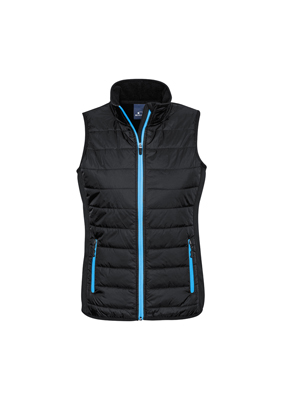 The Biz Collection Stealth Womens Vest is a warm contrast vest.  Available in 5 colour options.  XS - 2XL.  Great branded insulated vests.