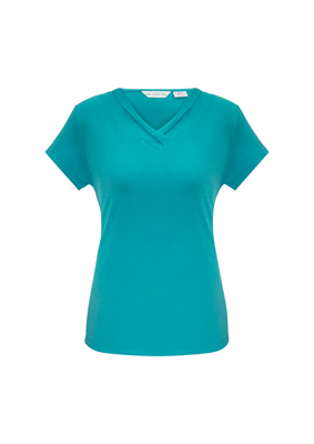 The Biz Collection Ladies Lana Short Sleeve Top is a 95% polyester, v-neck, short sleeve ladies t-shirt. Available in 6 colours. Sizes 6 - 26.