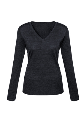 The Biz Collection Ladies Milano Pullover is a 50% wool/50% acrylic, v-neck pullover jumper. Available in 3 colours. Sizes XS - 3XL.