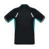 P700MS Biz Collection Mens Renegade Polo Black/Teal – Promotrenz