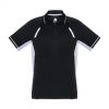 P700MS Biz Collection Mens Renegade Polo Black/white