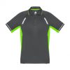 P700MS Biz Collection Mens Renegade Polo Grey/Fluoro Lime – Promotrenz