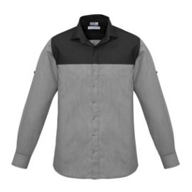 The Biz Collection Mens Havana Long Sleeve Shirt is a cotton-rich, roll-up long sleeve, mens shirt. Available in Slate. Sizes XS - 5XL.