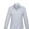 The Biz Collection Madison Long Sleeve Blouse is a mechanical stretch polyester blouse.  5 colours.  6 - 26.  Great long sleeve work blouses.