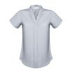The Biz Collection Madison Short Sleeve Blouse is a mechanical stretch polyester blouse.  5 colours.  6 - 26.  Great short sleeve blouses from Biz Collection