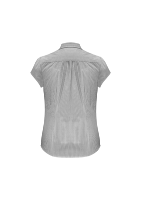 The Biz Collection Ladies Euro Short Sleeve Shirt is an easy care 65% polyester, 35% cotton shirt.  3 colours.  6 - 26.  Great branded short sleeve work shirts.