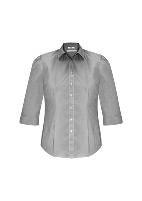 The Biz Collection Ladies Euro 3/4 Sleeve Shirt is an easy care 65% polyester, 35% cotton shirt.  3 colours.  6 - 26.  Great branded short sleeve work shirts.
