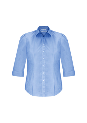 The Biz Collection Ladies Euro 3/4 Sleeve Shirt is an easy care 65% polyester, 35% cotton shirt.  3 colours.  6 - 26.  Great branded short sleeve work shirts.