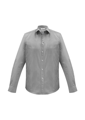 The Biz Collection Mens Euro Long Sleeve Shirt is an easy care 65% polyester, 35% cotton shirt.  3 colours.  XS - 5XL.  Great branded long sleeve work shirts.