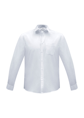 The Biz Collection Mens Euro Long Sleeve Shirt is an easy care 65% polyester, 35% cotton shirt.  3 colours.  XS - 5XL.  Great branded long sleeve work shirts.