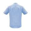 S812MS Biz Collection Mens Euro Short Sleeve Shirt – Blue